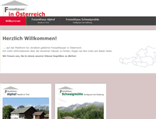 Tablet Screenshot of freizeiten.at